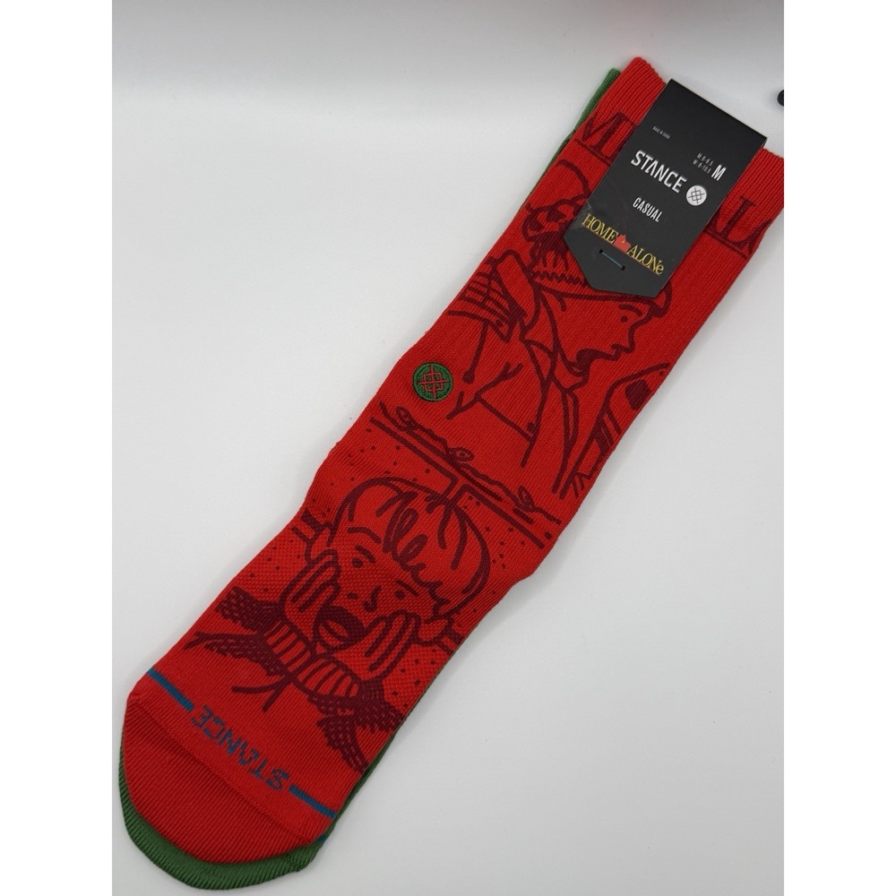 Stance Home Alone Christmas Crew Socks Red Green Kevin Marv A556D25HOA Mens M